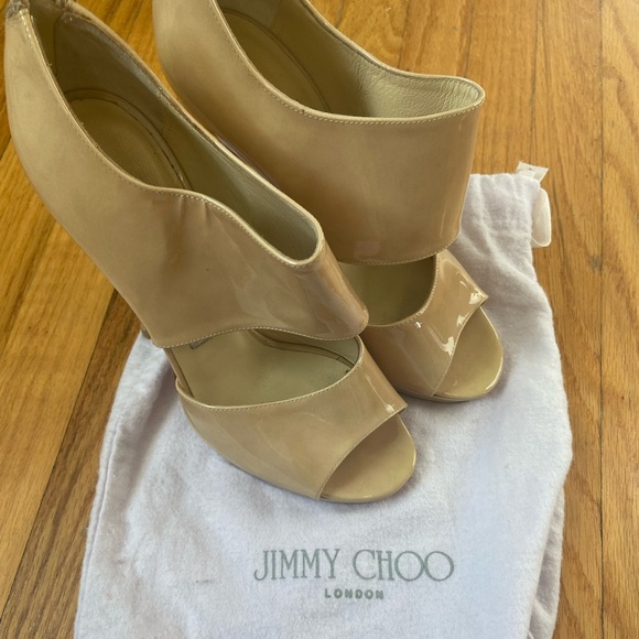 Nude Patent Jimmy Choo Heels - Picture 1 of 6